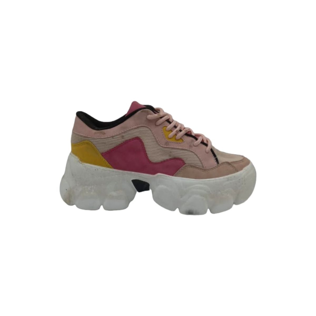 HERIEL - Zapatilla Rosa Plataforma Mujer