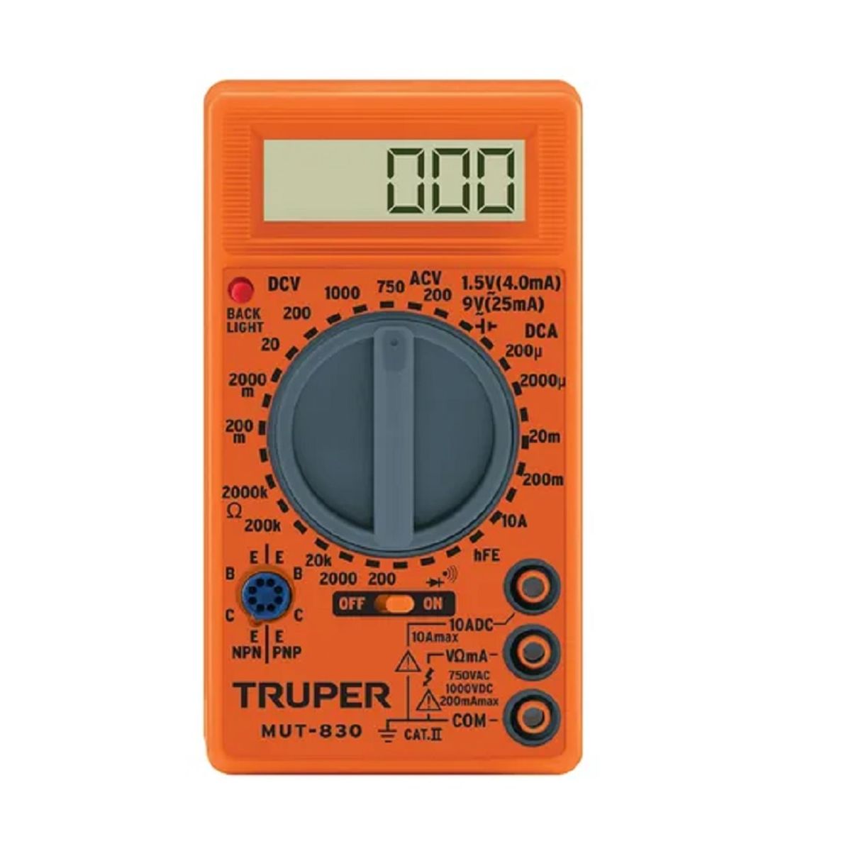 TRUPER - TESTER DIGITAL MODELO MUT-830 TRUPER