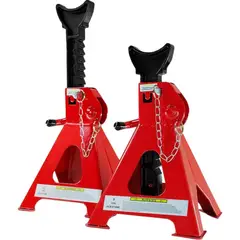 GENERICO - 2 Banquillo Mecánico 3 Ton Caballete +seguro Gata Hidráulica