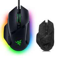 Mouse Gamer Basilisk V3 y Pegatincas antideslizantes -Negro