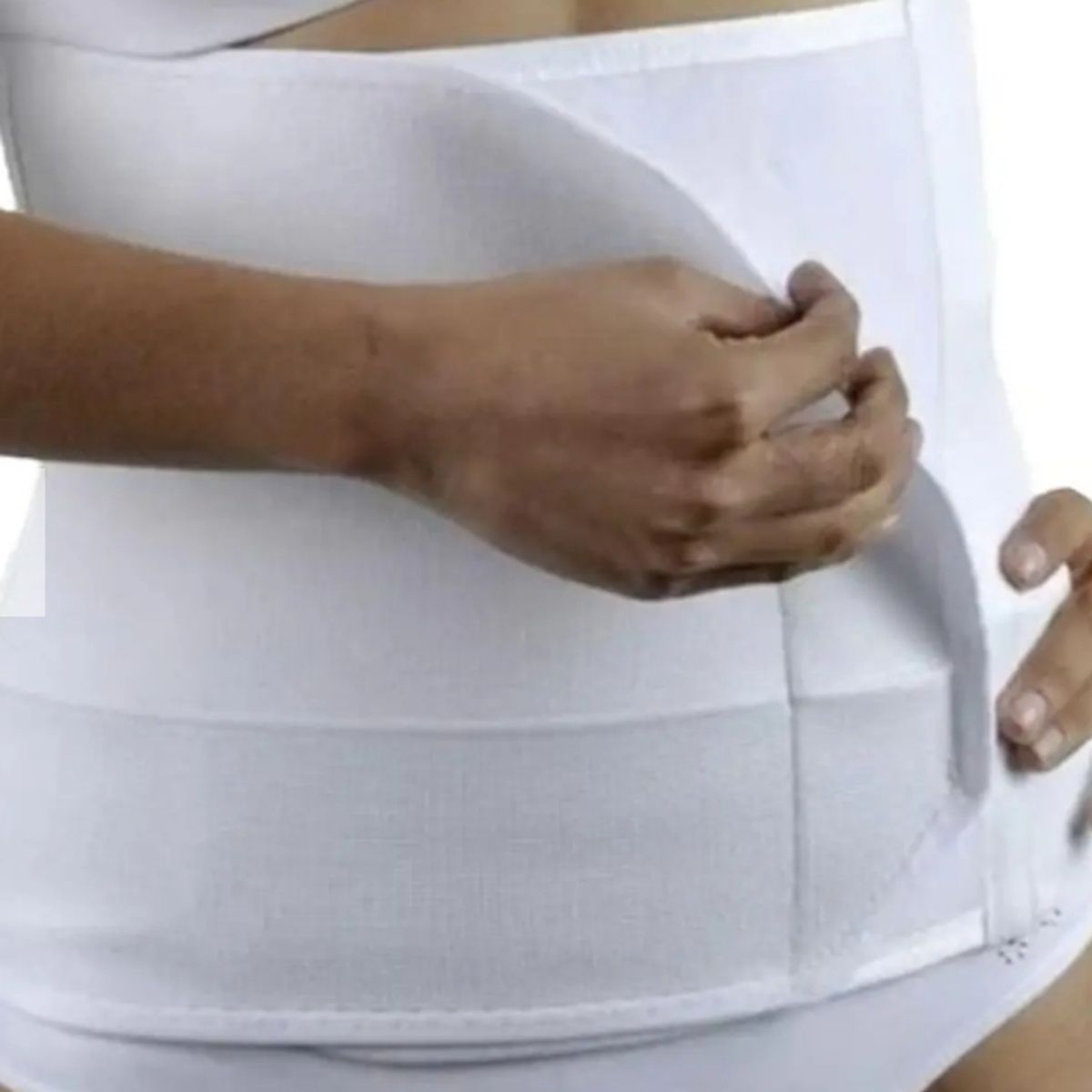 GENERICO - Faja 3 bandas post parto blanca talla S 00217