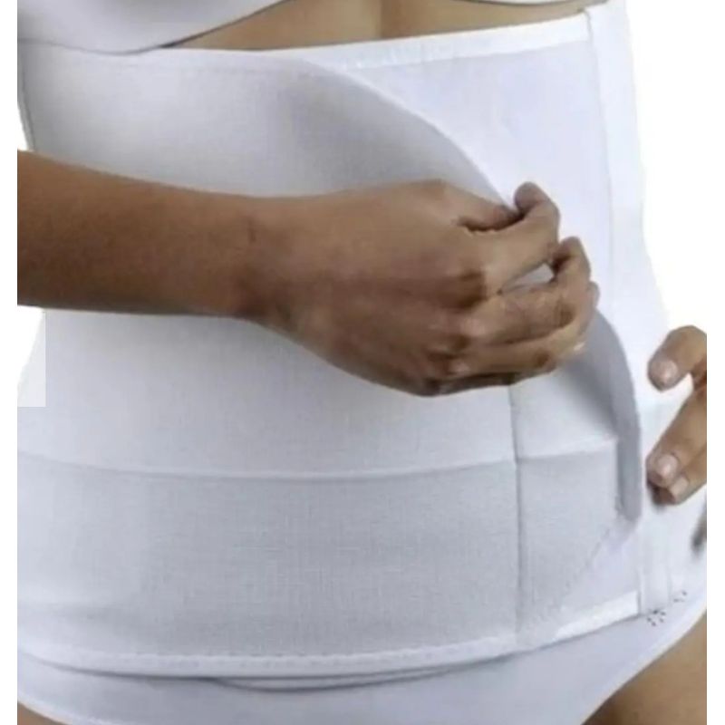 GENERICO - Faja 3 bandas post parto blanca talla S 00217