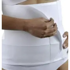 GENERICO - Faja 3 bandas post parto blanca talla S 00217