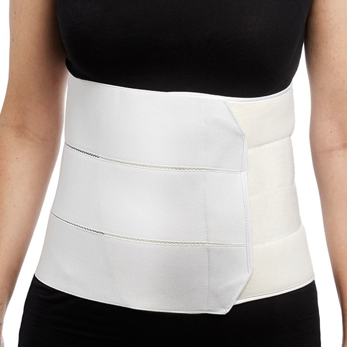 GENERICO - Faja 3 bandas post parto blanca talla S 00217