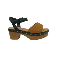 HERIEL - Sandalia Camel Plataforma Mujer