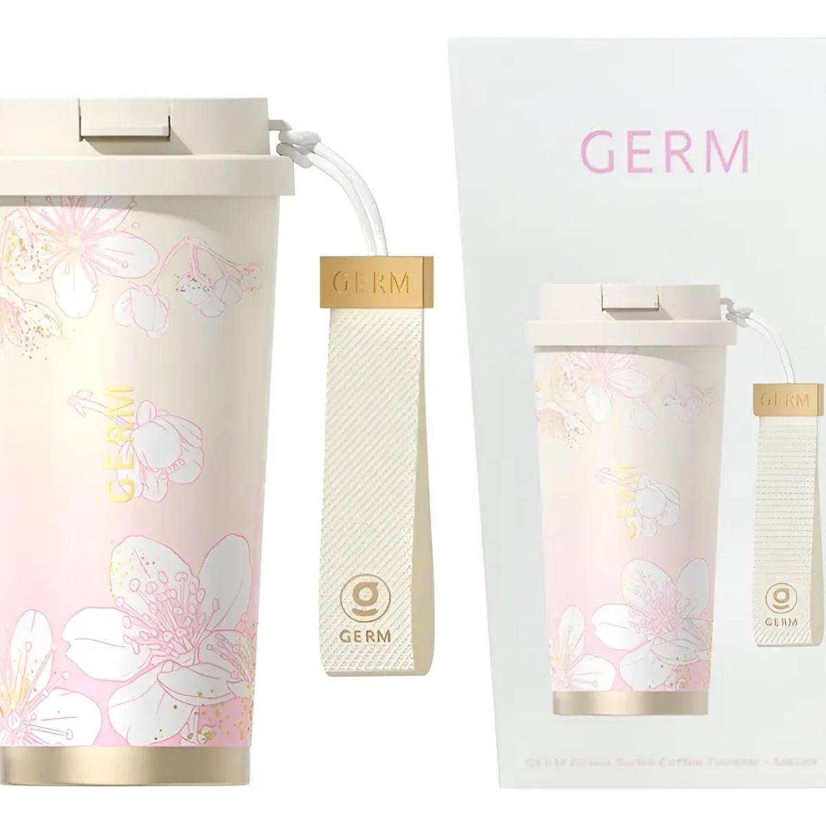 GENERICO - Germ Termo Botella agua Mantiene Frío O Caliente 500 Ml rosa degradado