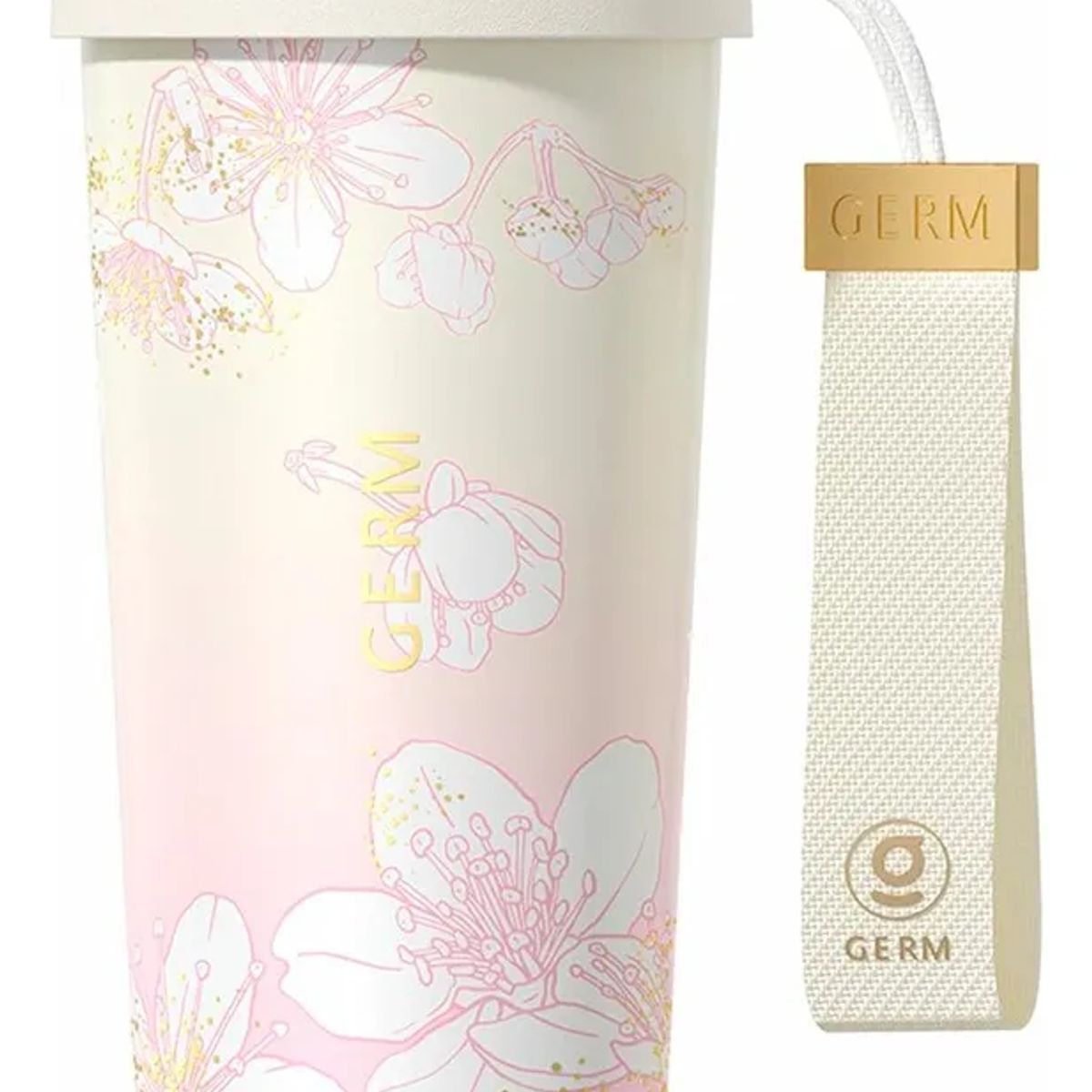 GENERICO - Germ Termo Botella agua Mantiene Frío O Caliente 500 Ml rosa degradado