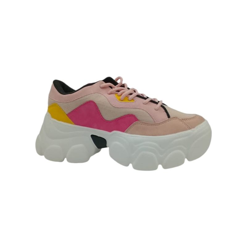 HERIEL - Zapatilla Rosa Plataforma.