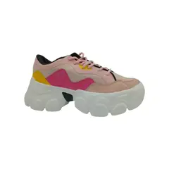 HERIEL - Zapatilla Rosa Plataforma.