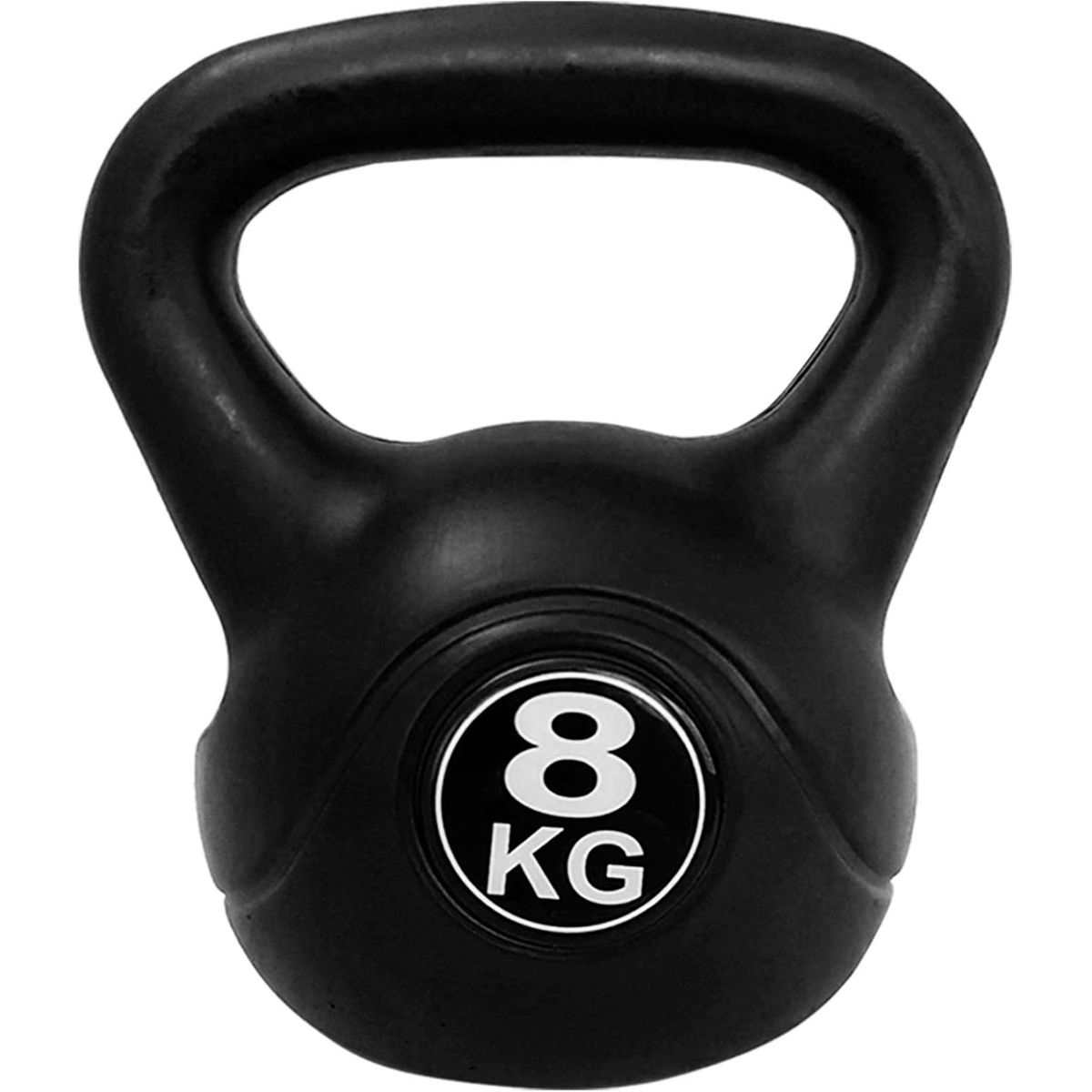 GENERICO - Pesa Rusa Kettlebell 8kg Entrenamiento  Crossfit  Fitness Color Negro