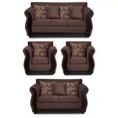 ADONIS LEUDH - Living 3+2+1+1 Caburgua Tela Lisa Café