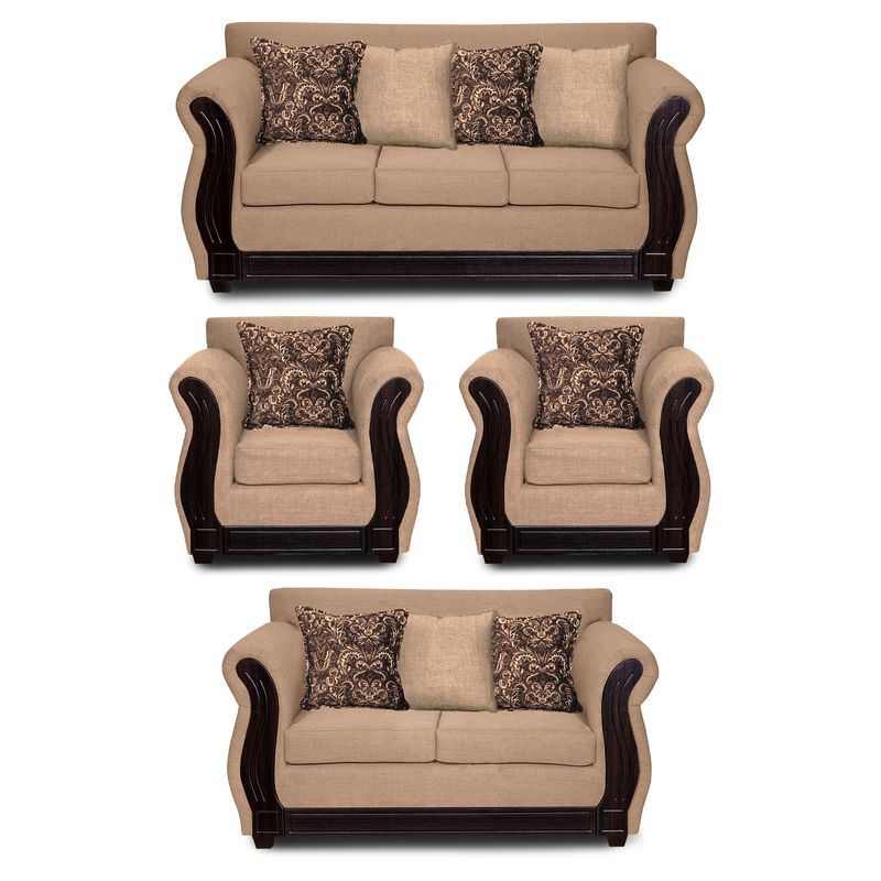 ADONIS LEUDH - Living 3+2+1+1 Caburgua Tela Lisa Beige