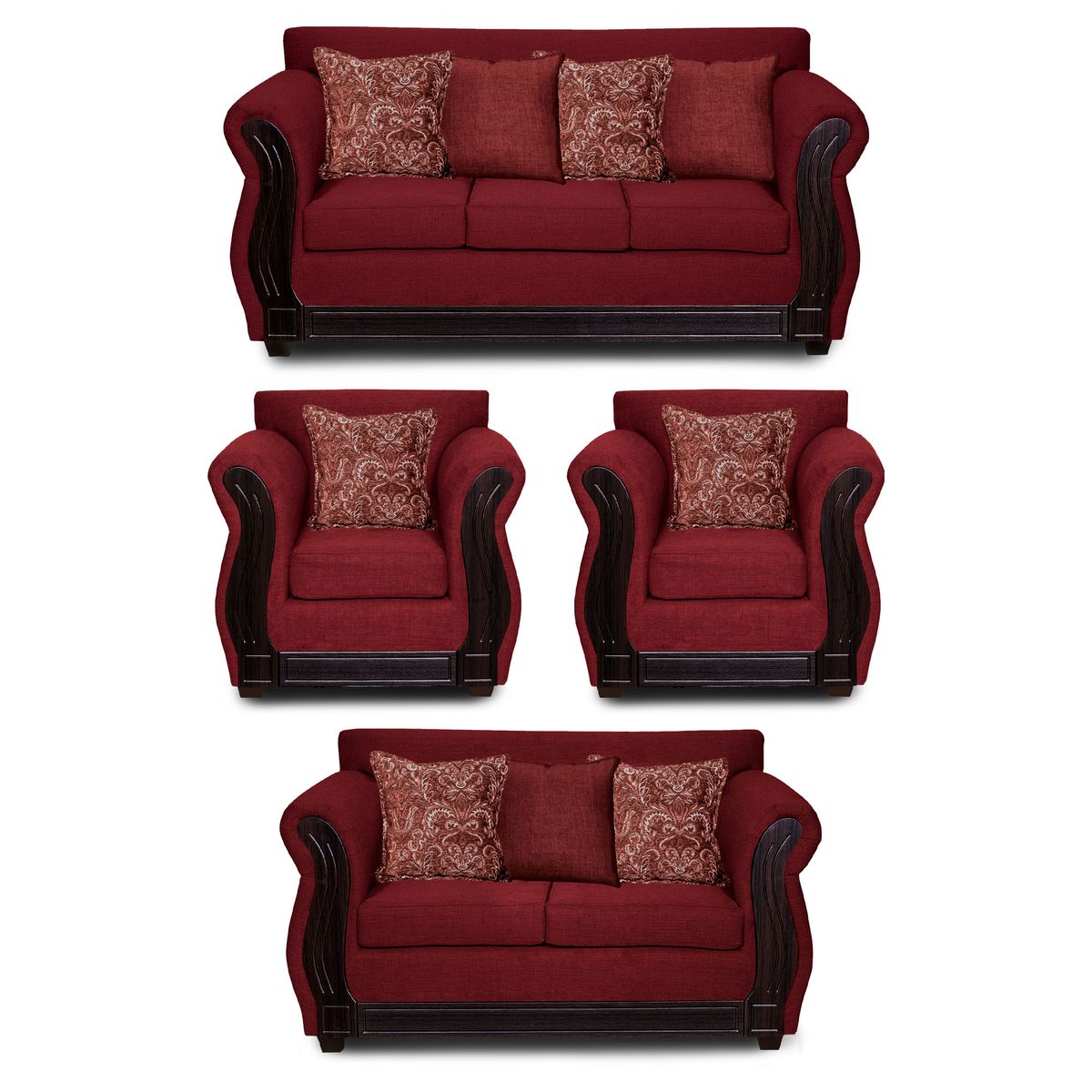 ADONIS LEUDH - Living 3+2+1+1 Caburgua Tela Lisa Burdeo