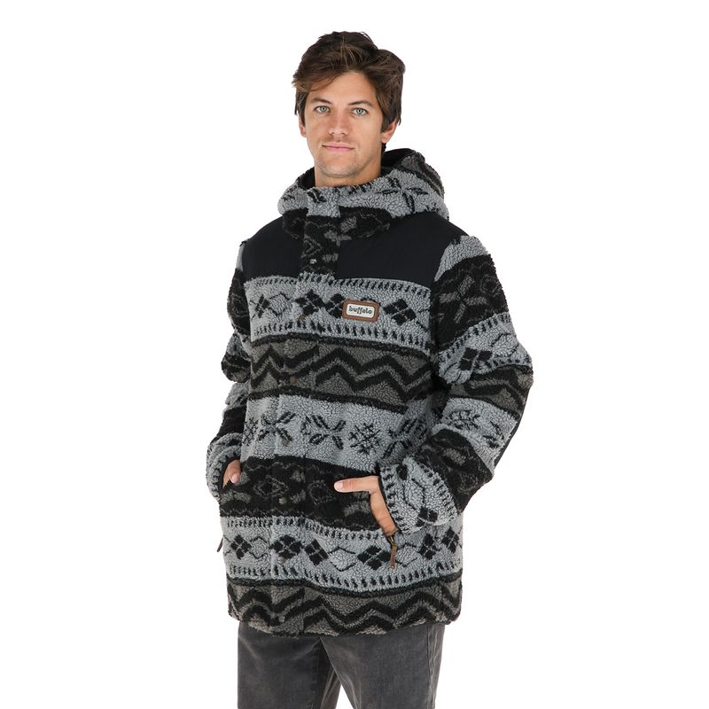 BUFFALO CHILE - Chaqueta Reversible Chipodos Print Hombre Gris Buffalo.