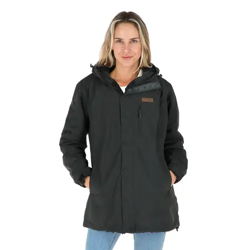 BUFFALO CHILE - Parka Impermeable Reversible Camaleon Mujer Negro Buffalo