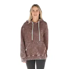 BUFFALO CHILE - Poleron Canguru Mujer Burdeo Buffalo