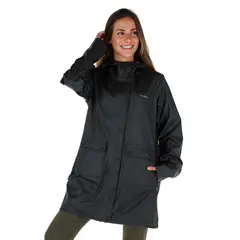 BUFFALO CHILE - Impermeable Raincoat Mujer Negro Buffalo.