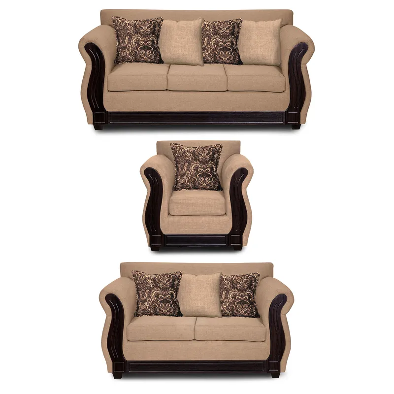 ADONIS LEUDH - Living 3+2+1 Caburgua Tela Lisa Beige