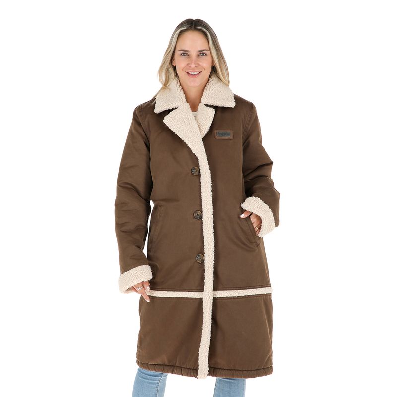 BUFFALO CHILE - Chaqueta Koa Mujer Cafe Buffalo
