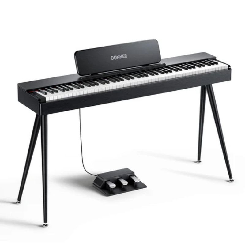 GENERICO - Piano Digital Donner 88 Teclas Contrapesadas Made in Mexico