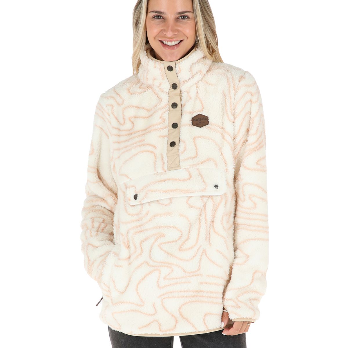 BUFFALO CHILE - Chaqueta Kipa Mujer Beige Buffalo