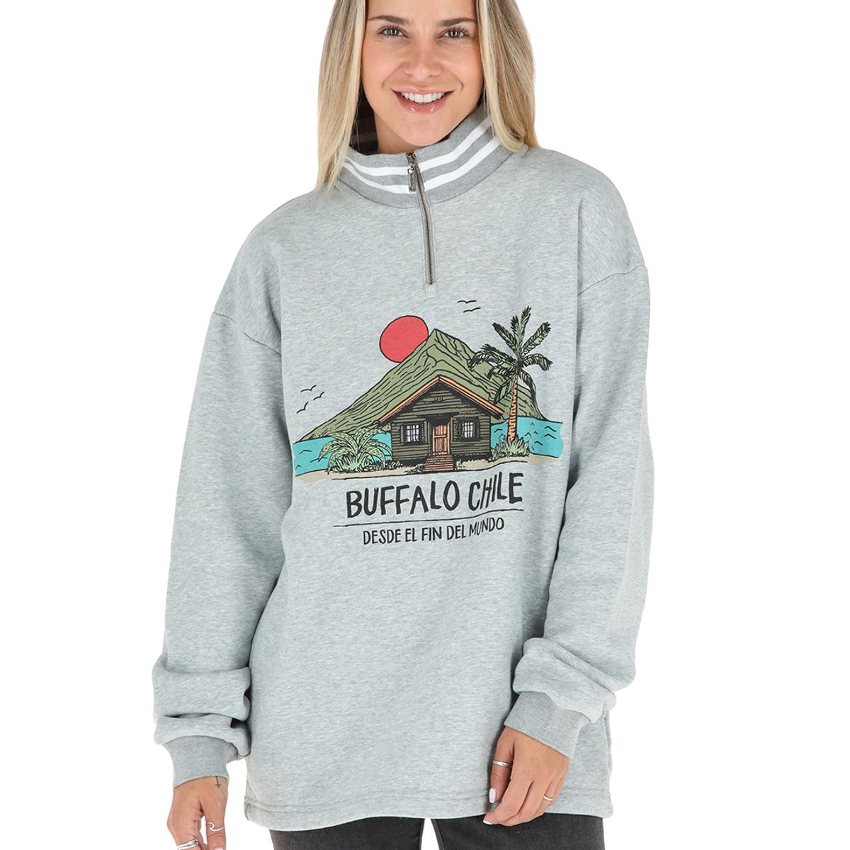 BUFFALO CHILE - Poleron Igneo Mujer Buffalo