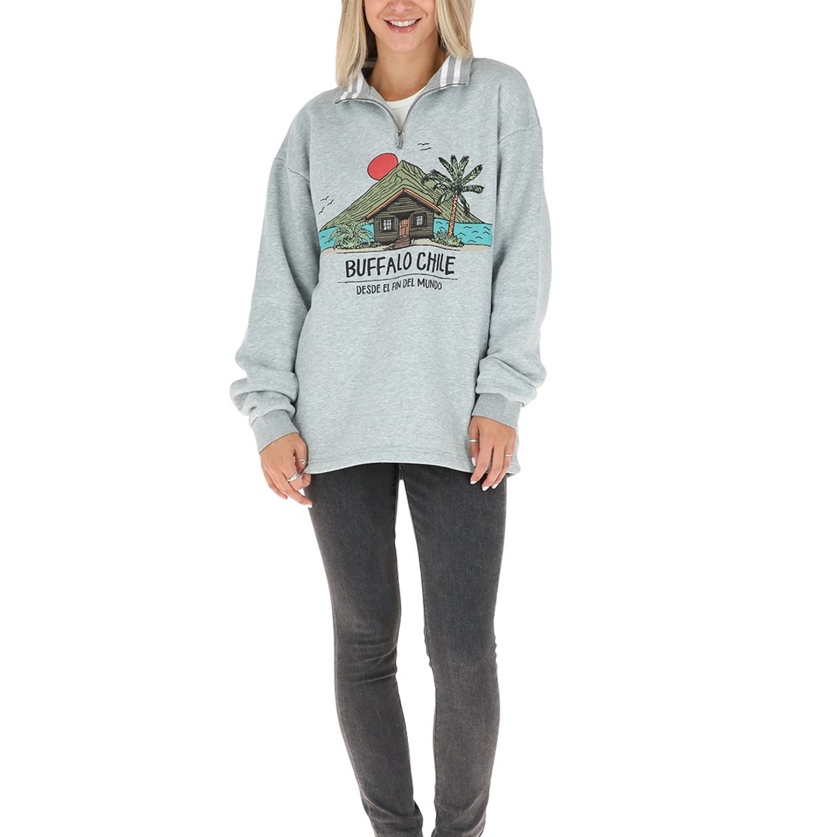 BUFFALO CHILE - Poleron Igneo Mujer Buffalo
