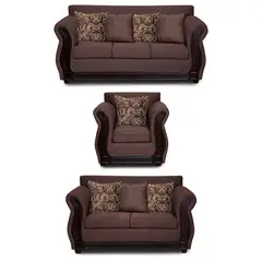 ADONIS LEUDH - Living 3+2+1 Caburgua Tela Lisa Café