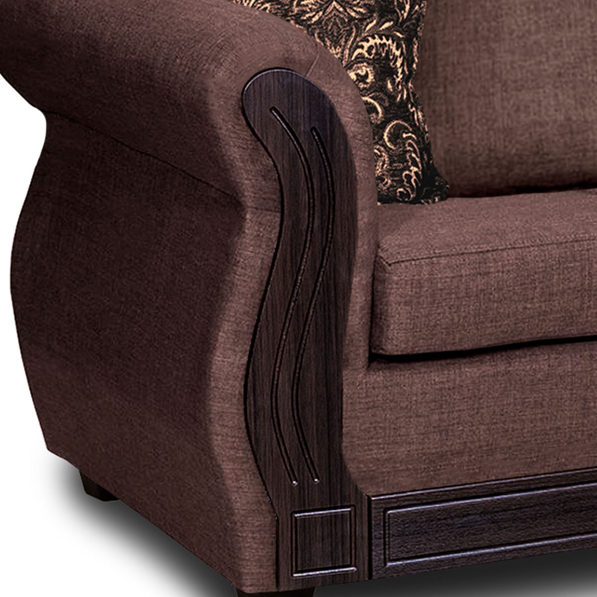 ADONIS LEUDH - Living 3+2 Caburgua Tela Lisa Café.