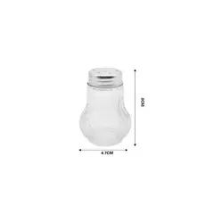 GENERICO - BOTELLA DE ESPECIAS DE VIDRIO 8CM.