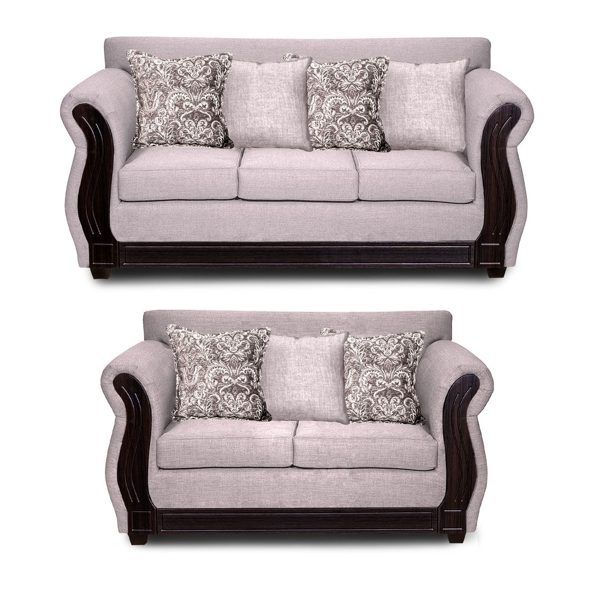 ADONIS LEUDH - Living 3+2 Caburgua Tela Lisa Crudo