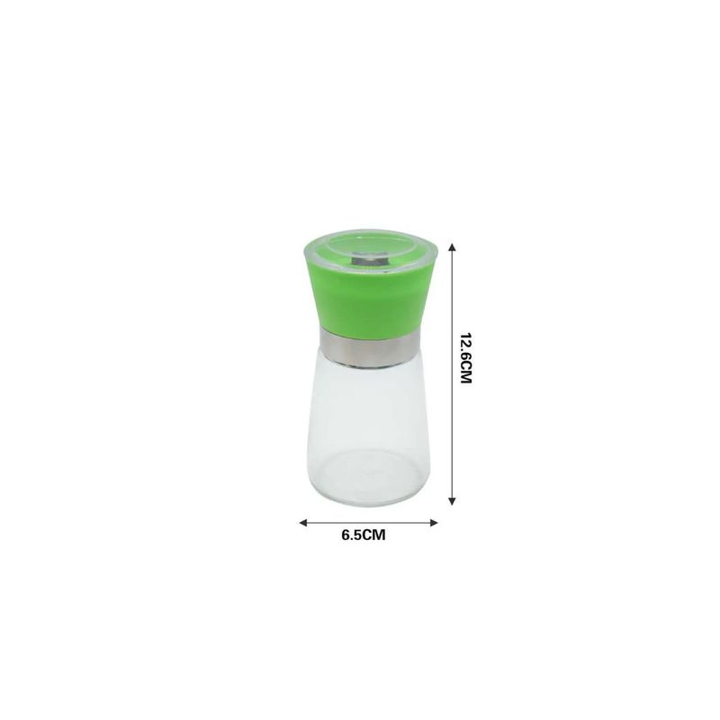 GENERICO - SALERO DE VIDRIO CON MOLEDOR 12CM