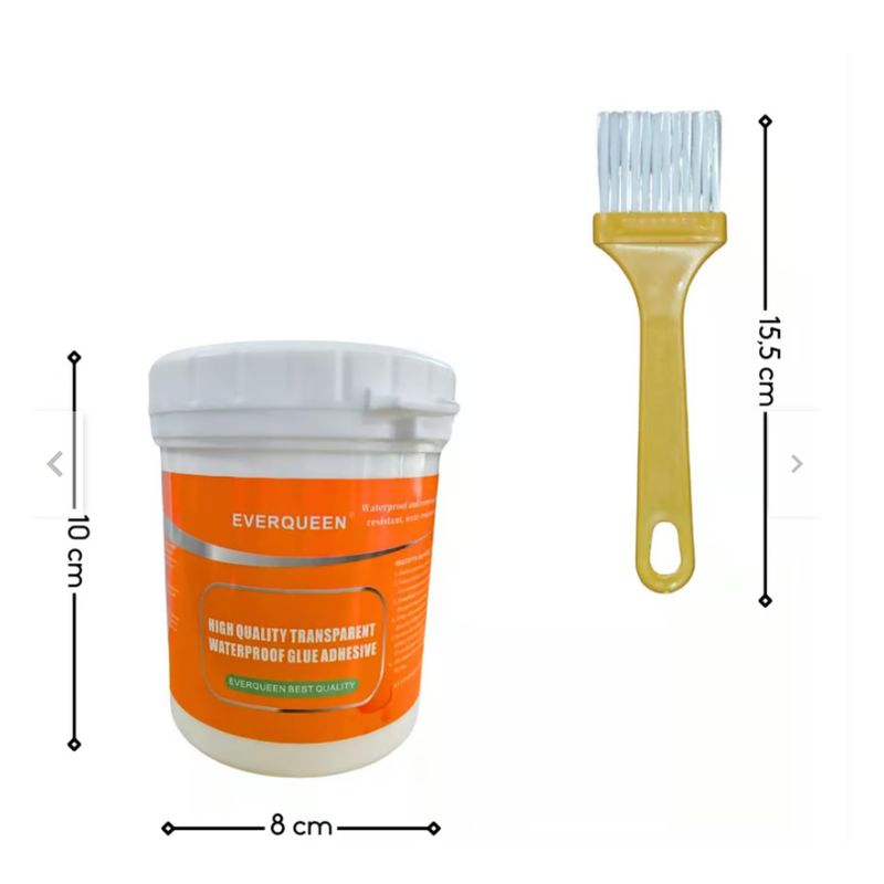 GENERICO - Sellador Adhesivo Impermeable Transparente Tapa Gotera 300cc