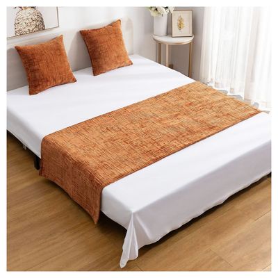 Imagen 2 del producto Set Piecera Chenille Color Terracota cm + 2 Fundas cm 2 Plazas o King