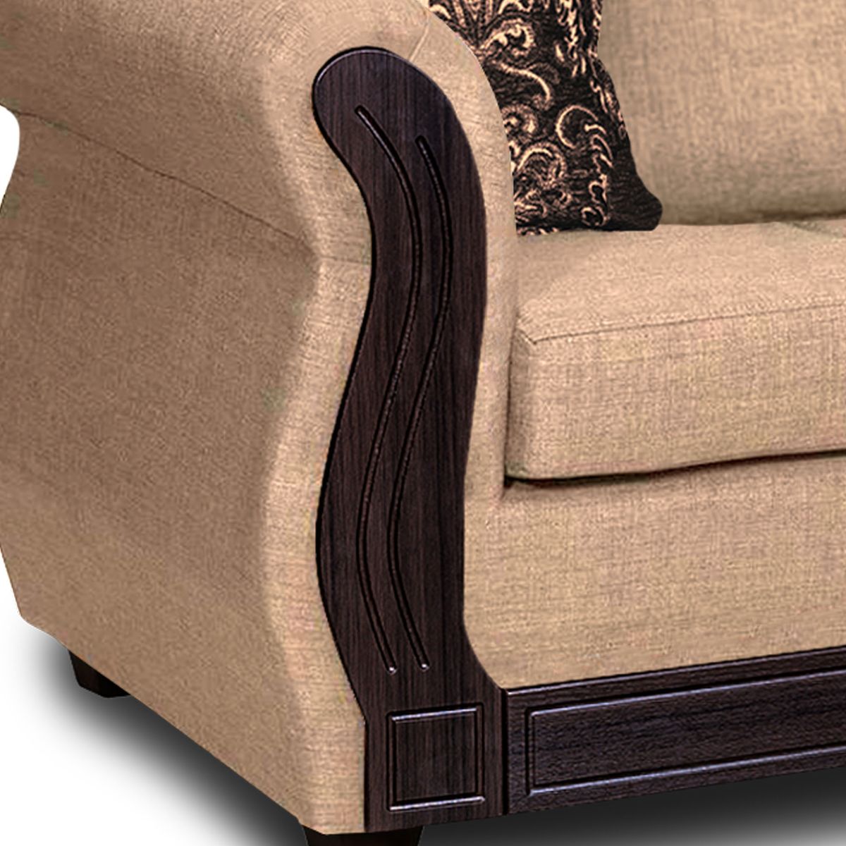 ADONIS LEUDH - Living 3+1+1 Caburgua Tela Lisa Beige