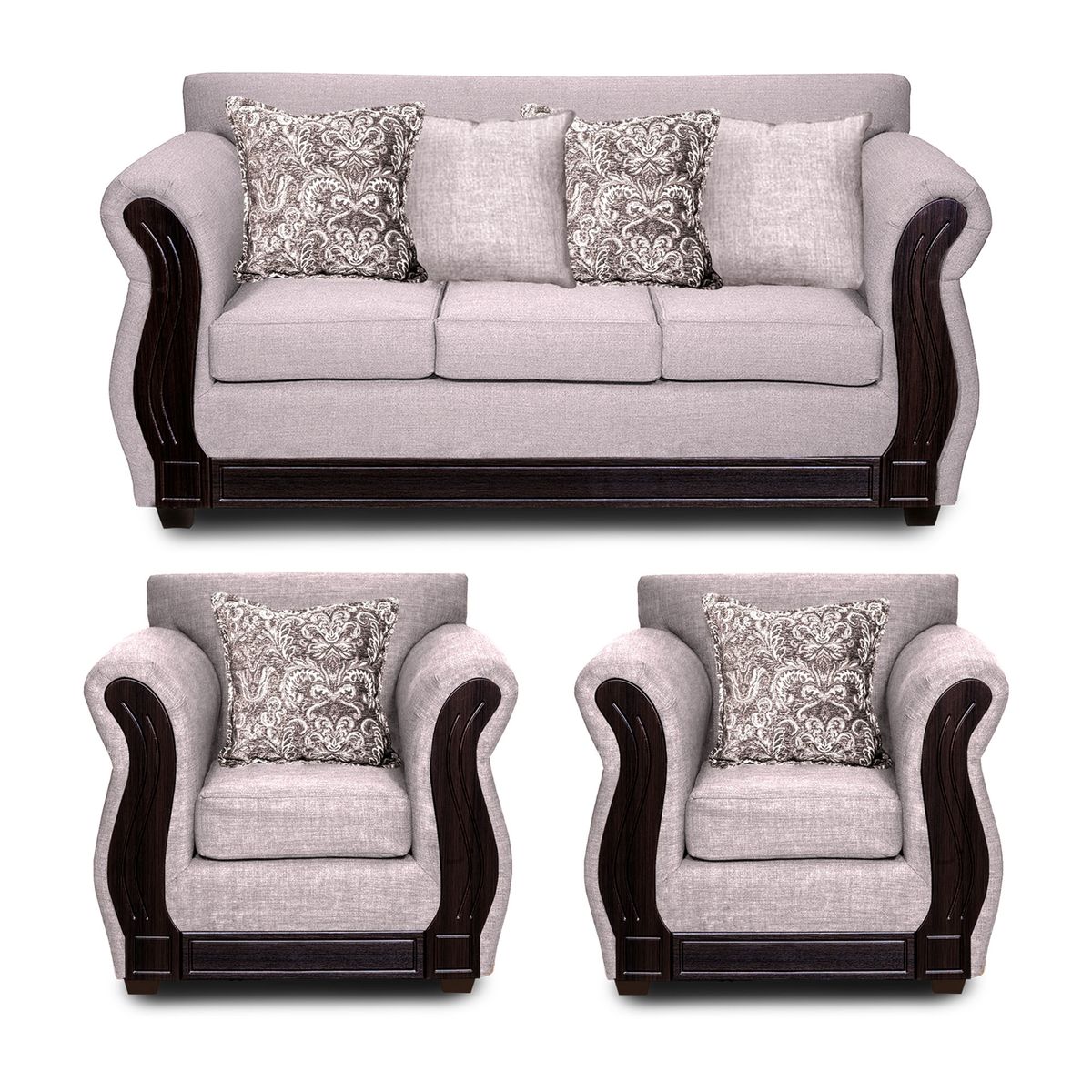 ADONIS LEUDH - Living 3+1+1 Caburgua Tela Lisa Crudo