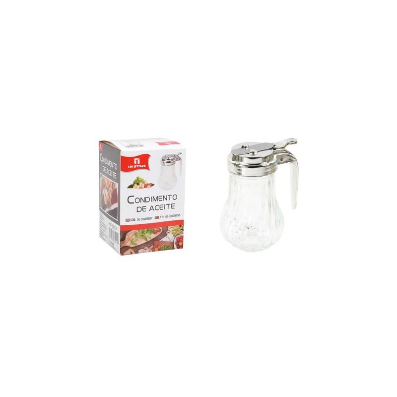 GENERICO - BOTELLA DE VIDRIO PARA ACEITE 12X7CM