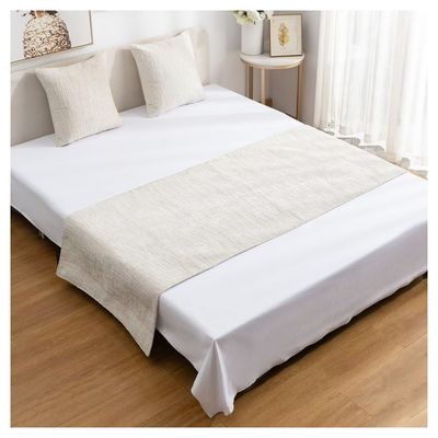 Imagen 2 del producto Set Piecera Chenille Crema + 2 Fundas cm 2 Plazas o King