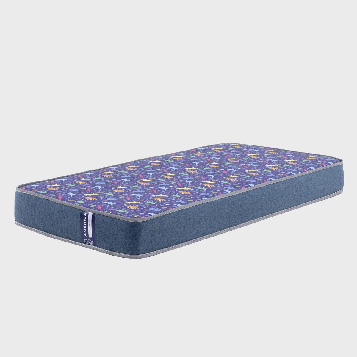 COLBOX - Colchón America Foam Infantil Azul - Azul 1 Plazas