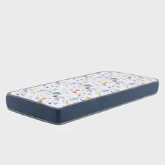 COLBOX - Colchón America Foam Infantil Azul - Blanco 1,5 Plazas
