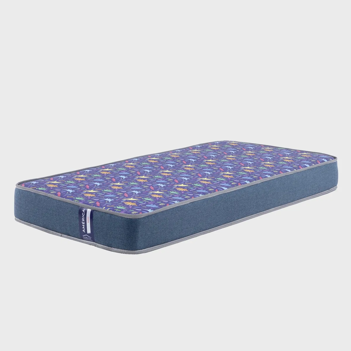 COLBOX - Colchón America Foam Infantil Azul - Azul 1,5 Plazas