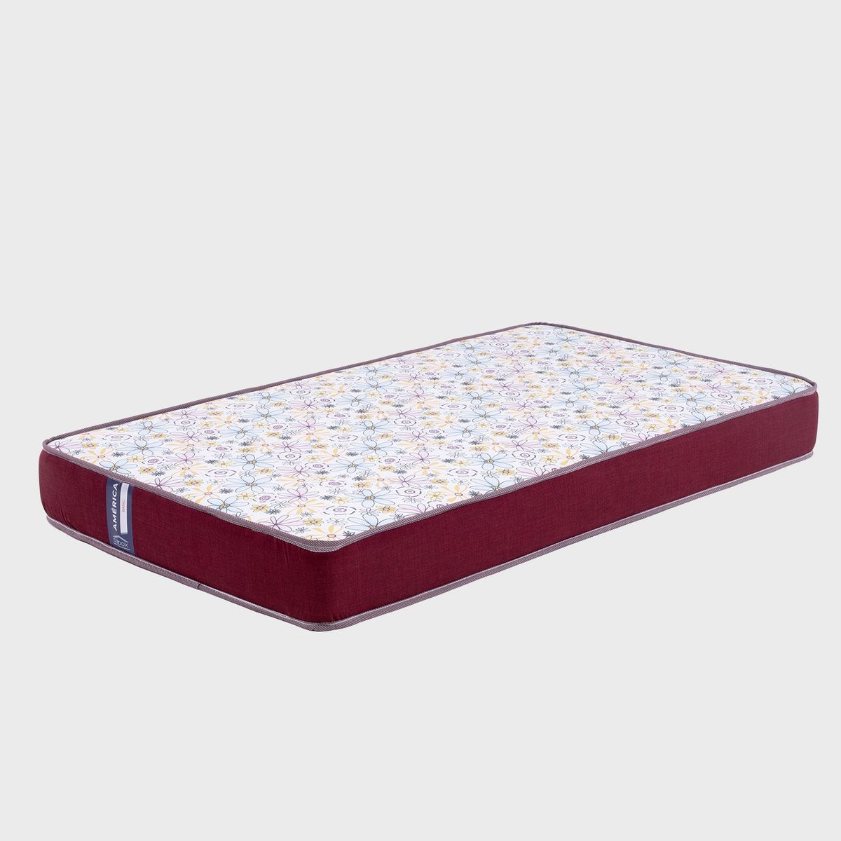 COLBOX - Colchón America Foam Infantil Rosa - Blanco 1,5 Plazas