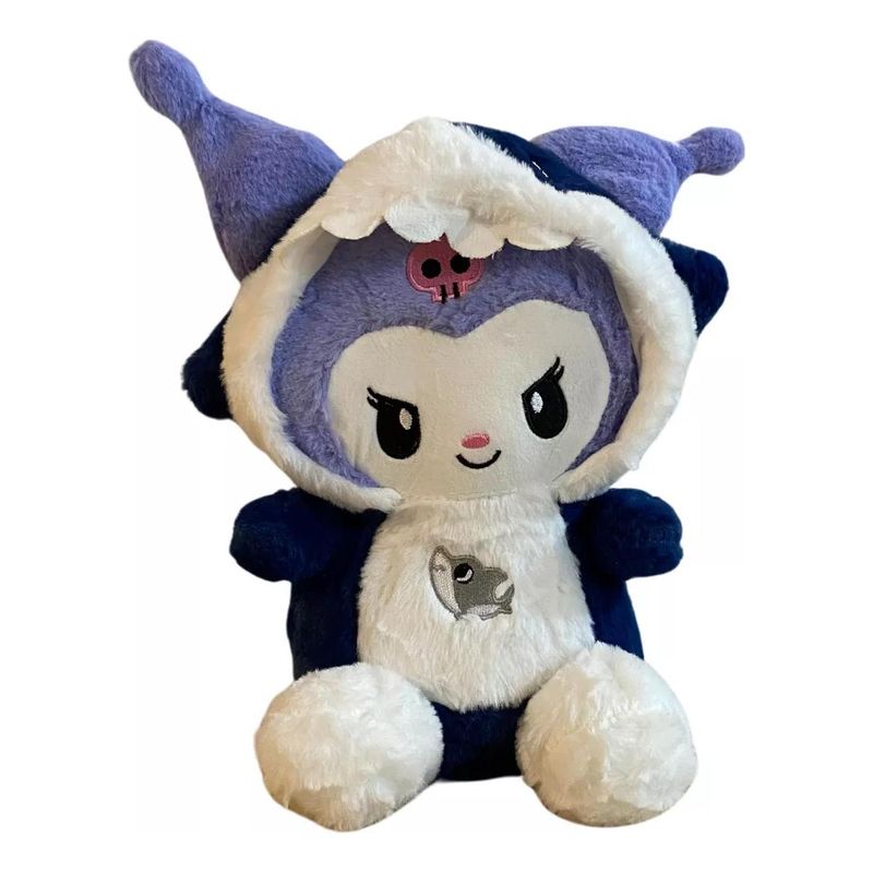 GENERICO - Peluche Kuromi Capucha Tiburón 32 Cm