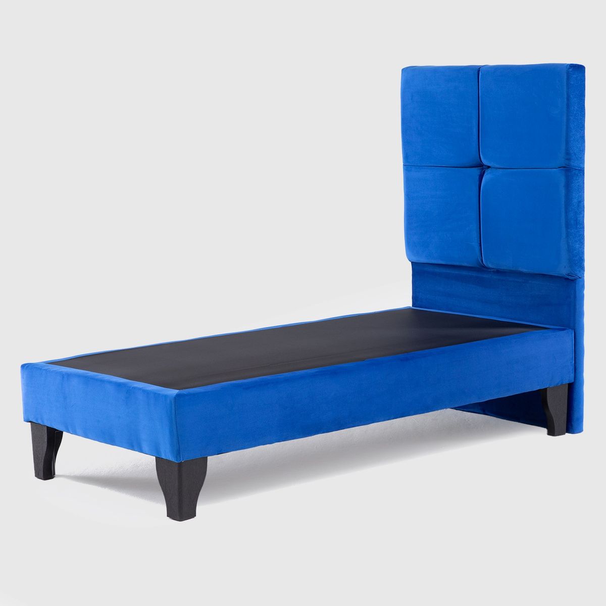 COLBOX - Respaldo Zeus + Base 1 PL Felpa Azul