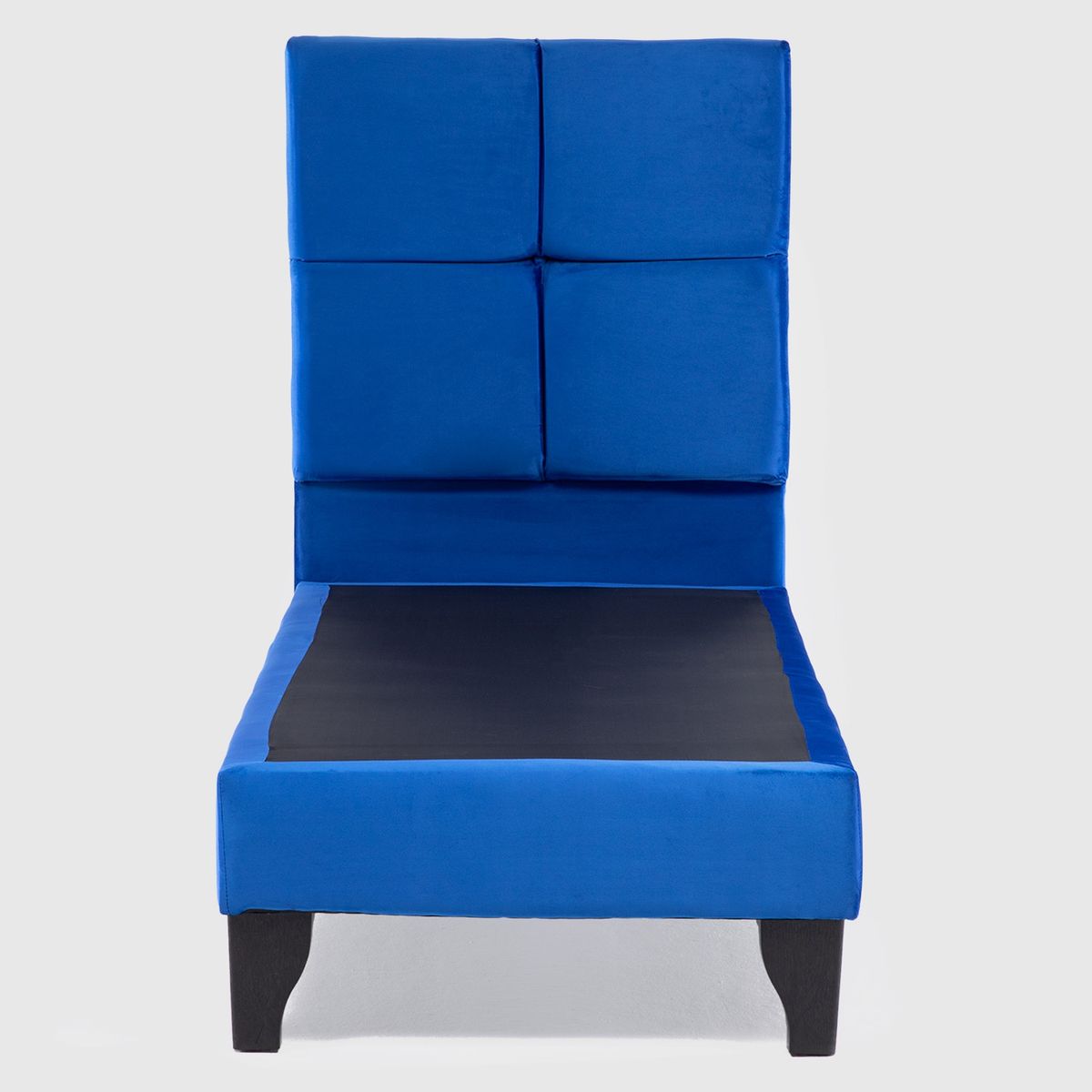 COLBOX - Respaldo Zeus + Base 1 PL Felpa Azul