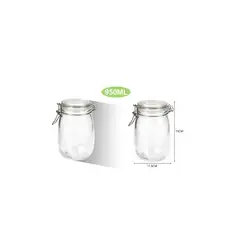 GENERICO - FRASCO HERMETICO DE VIDRIO 950ML