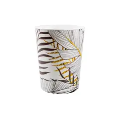 DECO EXPRESS - Papelero Sun Blanco gold 6LT