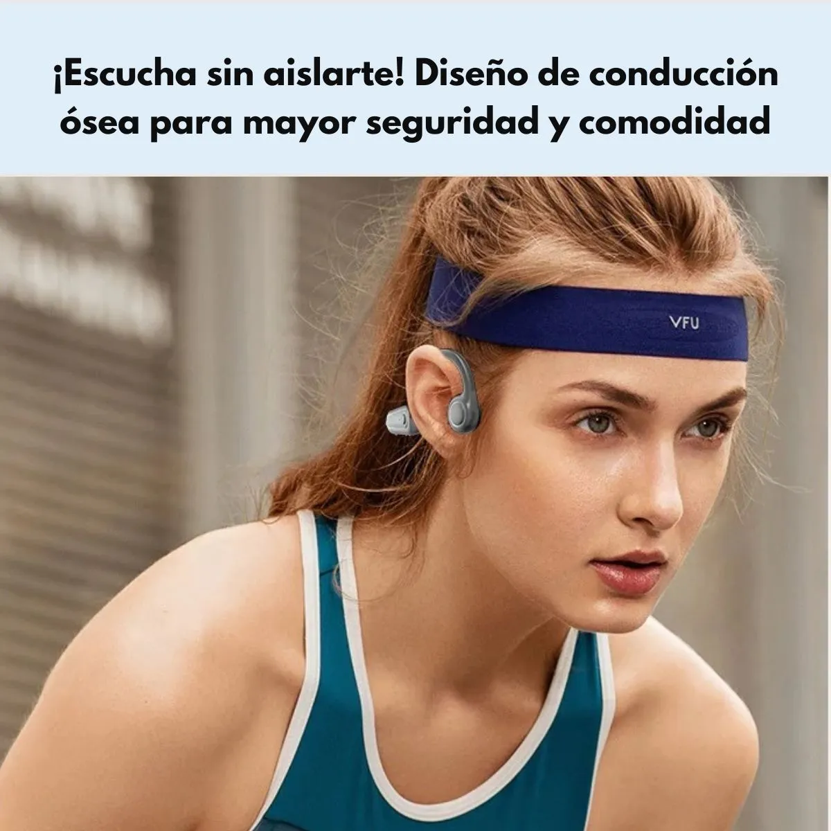 LANGSDOM - Audifonos Deportivos Conducción Ósea IPX4 13h Langsdom BE13 Negro