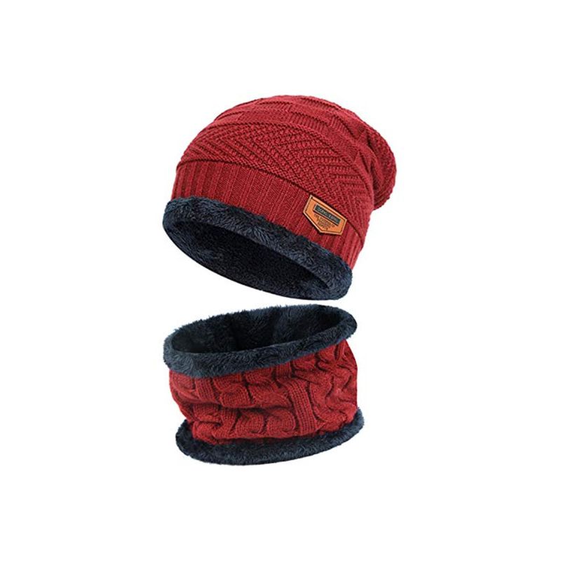 PUNTO STORE - Gorro Y Cuello Conjunto Unisex Color Rojo - SC