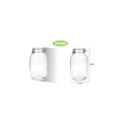 GENERICO - FRASCO HERMETICO DE VIDRIO 2000ML